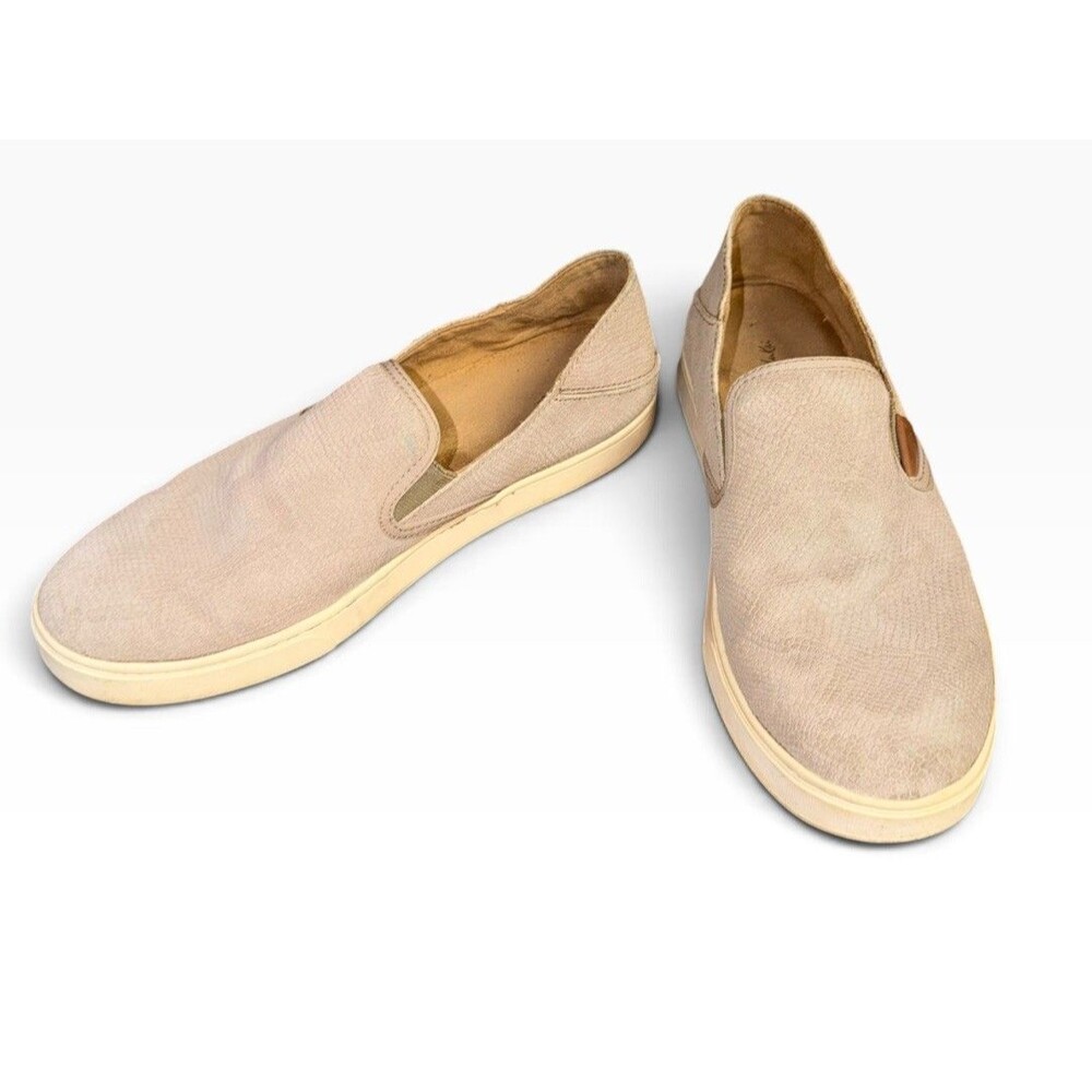 OluKai Women's Pehuea Clay Slip On Sneakers Mesh Comfort Shoes Size W 11